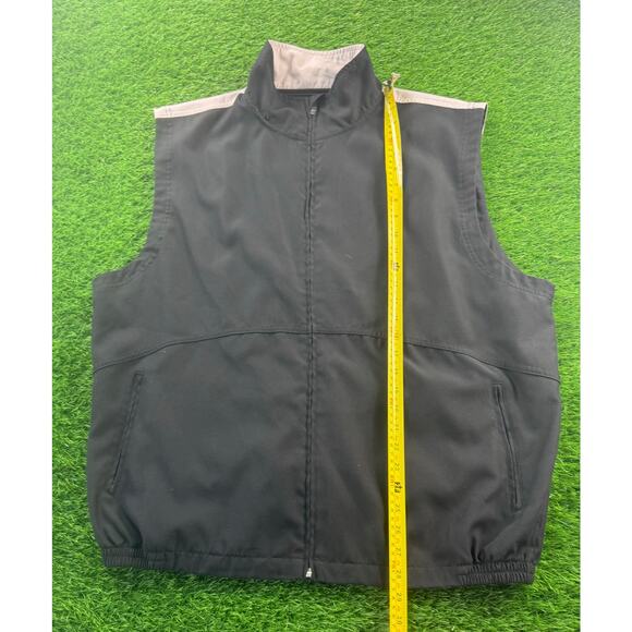Alan Flusser Golf Performance Black Sleeveless Zip Front Vest Size L Men - Picture 5 of 7